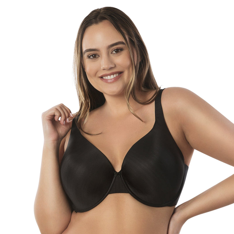 Buy V.I.P. BRASSIERS Tulip Double Layered 3/4 Coverage Wire Free T-Shirt  Bra (32C, Black) at