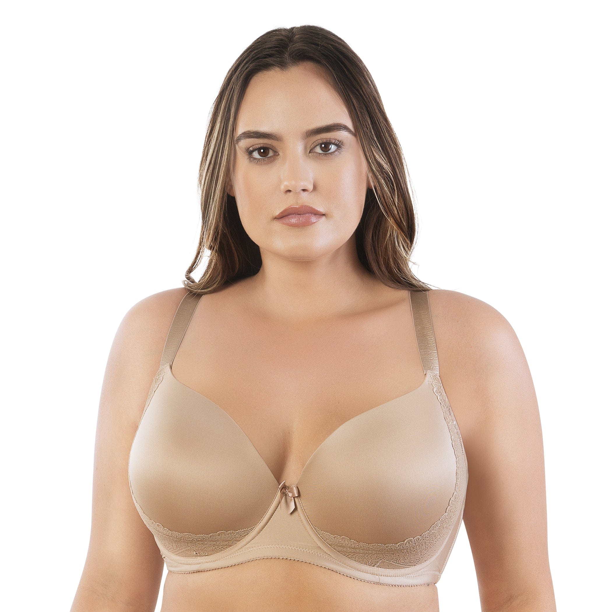 Nude Color Round Shape Bar Cup with Similar Stock Bra Cup - China