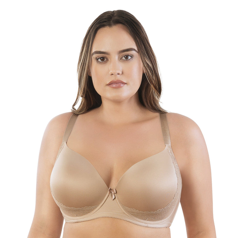 NEXT NUDE UNDERWIRED MOULDED LACE SMOOTH CUP T SHIRT BRA SIZE 36B CUP