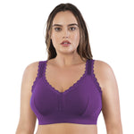 PARFAIT Dalis P5641 Women's Full Busted and Curvy Wire Free  Bralette-Bare-30D at  Women's Clothing store