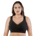 Buy Parfait Double Layered Wirefree Lace Bralette - Black at Rs