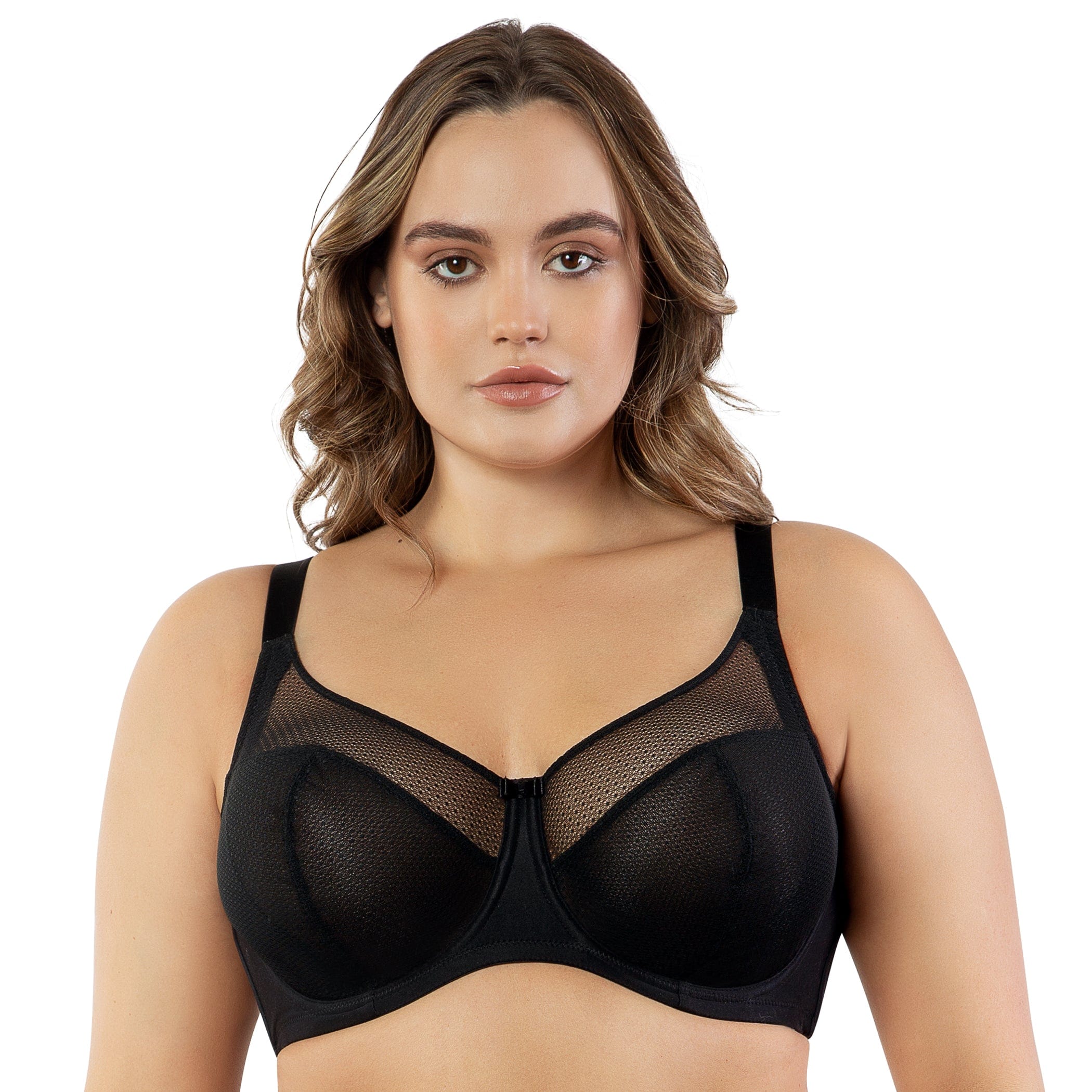 Women's Underwire Lace Unlined Everyday Bra Minimizer Full