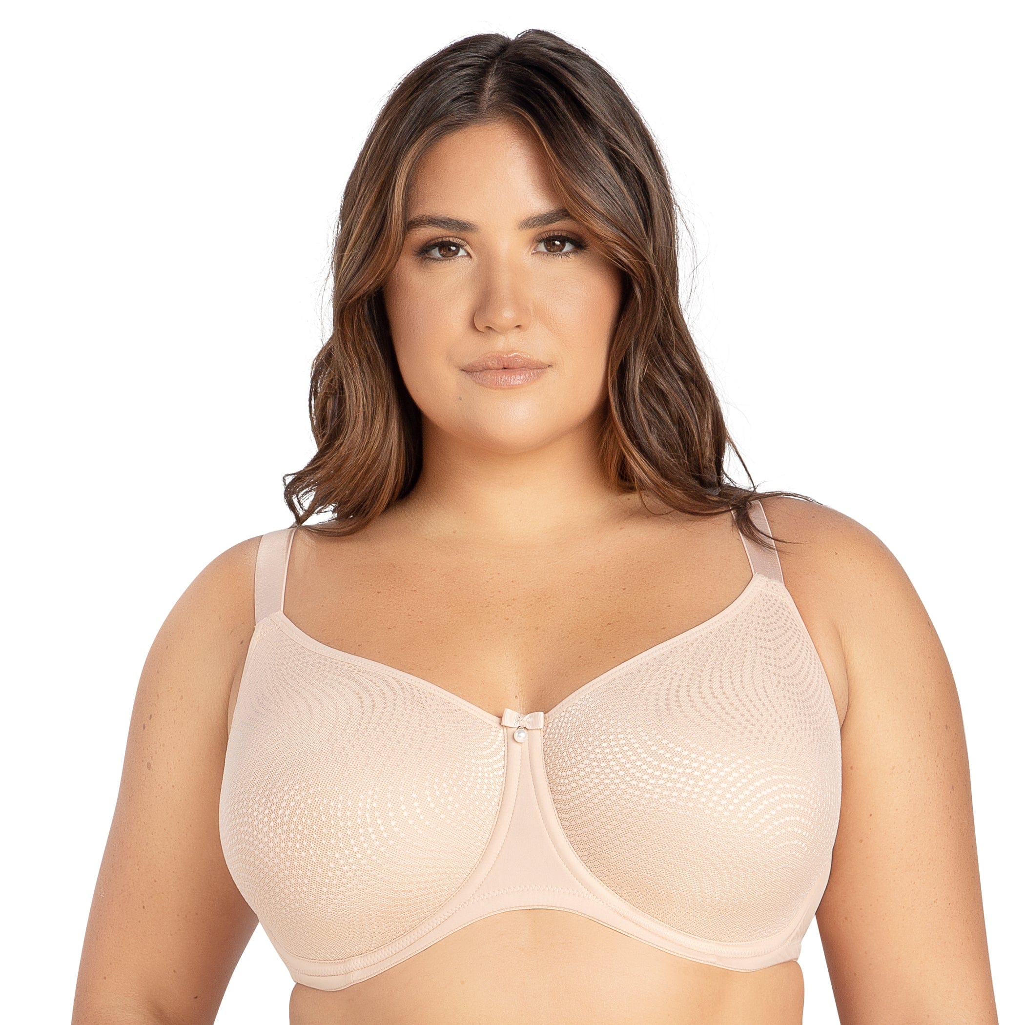 PARFAIT Mia Dot P6011 Women's Full Busted Lightly Padded Wire Free  Bra-Cameo Rose-30C at  Women's Clothing store
