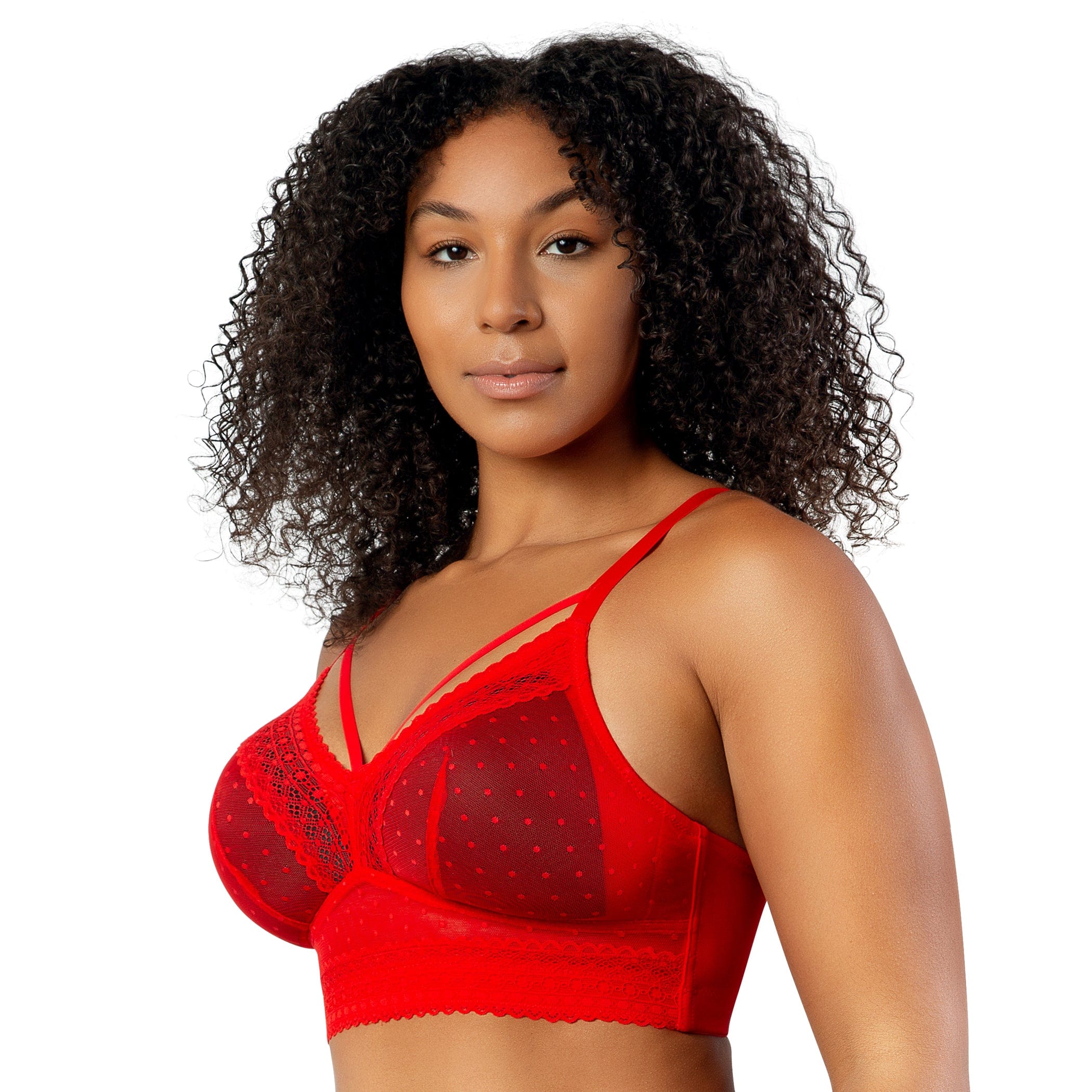 Mia Dot Wire-Free Bralette - Racing Red – Parfait Lingerie