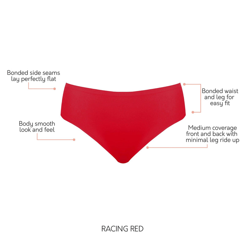 Parfait Lingerie Hipster Bonded Hipster Panty - Racing Red