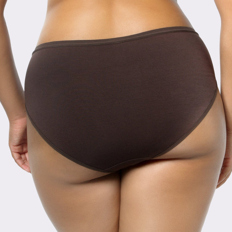 Parfait Lingerie bundle Cozy Hipster Panty Pack (3 Pack) - Charcoal/Deep Nude/White