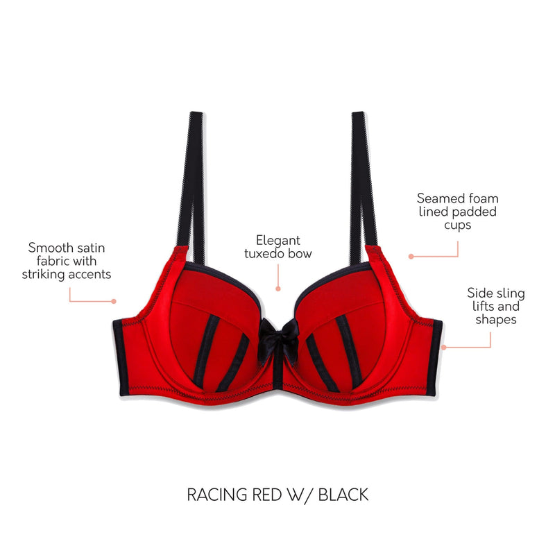Parfait Lingerie Underwire bra Charlotte Underwire Padded Bra - Racing Red W Black