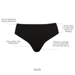 PARFAIT Women's Bikinis Panties Underwear XL Black, Aline P5253 at   Women's Clothing store