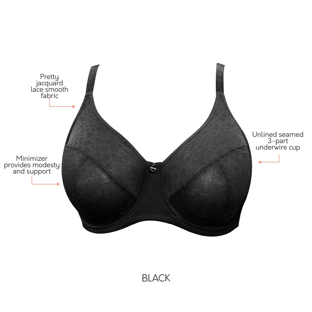 Enora Minimizer Bra Black Parfait Lingerie