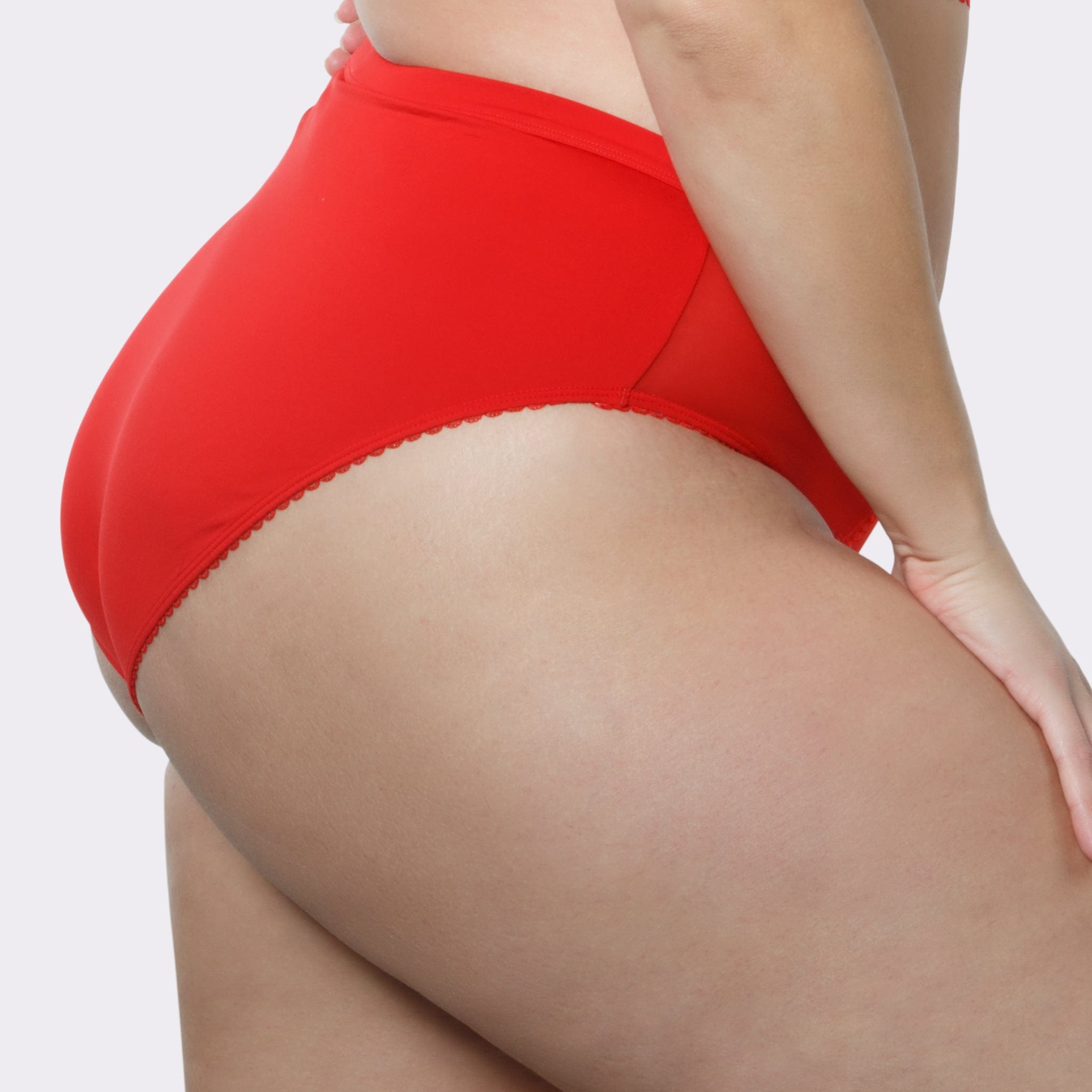 Parfait Bonded Seamless-Effect Hipster Brief In Racing Red