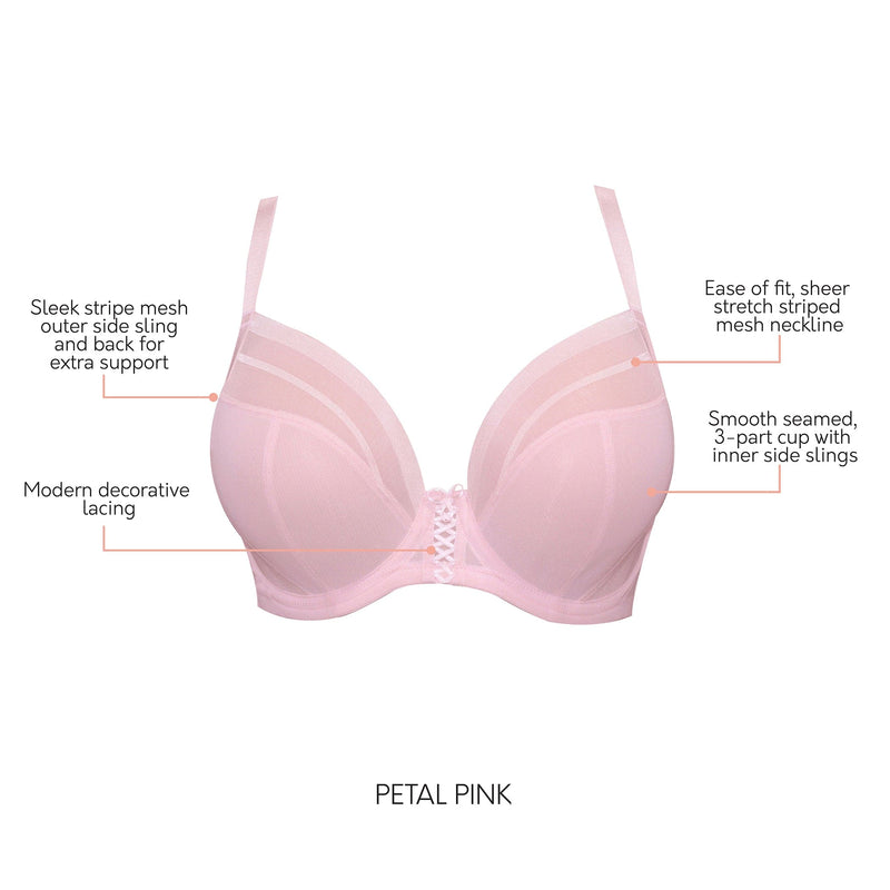 Parfait Women's Shea Plunge Unlined Bra - Petal Pink - 34g : Target