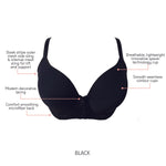 Parfait Shea Spacer T-Shirt Underwire Bra (P6061)- Black - Breakout Bras