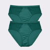 Parfait Lingerie French Cut Micro Dressy French Cut Panty  (2 Pack)  - Emerald