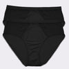 Parfait Lingerie Bralette Micro Dressy French Cut Panty (2 Pack)  - Black